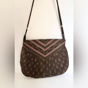 Vintage Theodor 1969s Tapestry Carpet Floral Embroidered Purse Bag